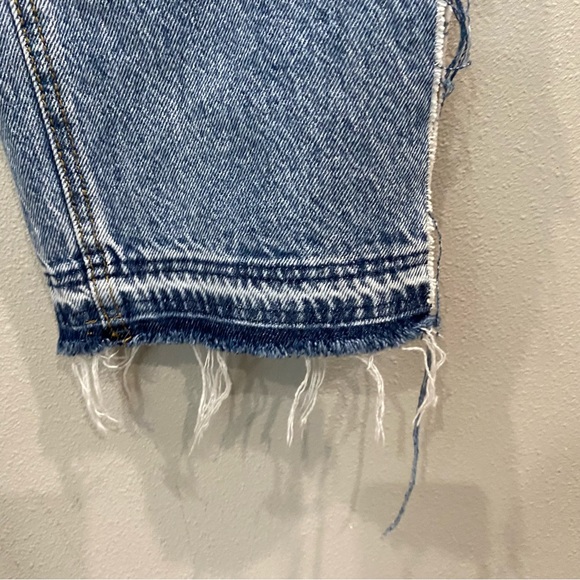 Pacsun Dad Jean High Rise Full Length Flare Ankle Side Slits Medium Wash 27 - Picture 4 of 11